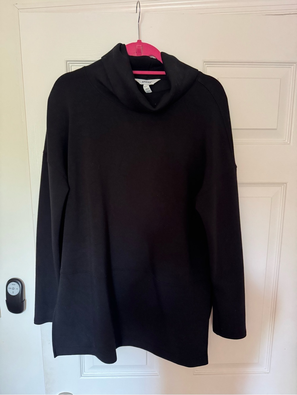 SPANX Black Air Essentials Sweater - Relaxed Pullover